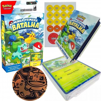 JOGO DE CARTAS POKEMON  MINHA PRIMEIRA BATALHA 