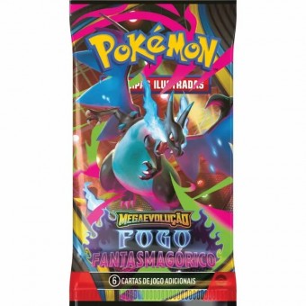 JOGO DE CARTAS POKEMON - MEGAEVOLUÇÃO FOGO FANTASMAGORICO