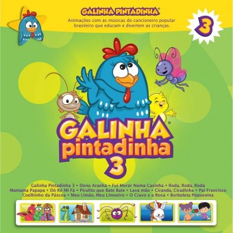 Galinha Pintadinha - Galinha Pintadinha Vol. 3 - Na Escolha de 10 álbuns musicais, 10 filmes ou desenhos, o Pen-Drive será grátis...Aproveite!
