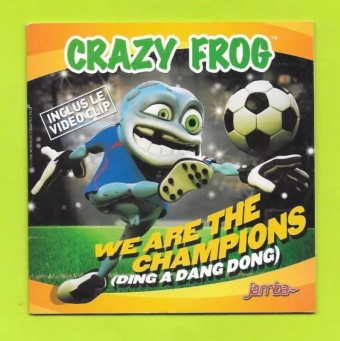 Crazy Frog 2006 - We Are The Champions (Ding a Dang Dong) - Na escolha de 10 álbuns musicais, 10 filmes ou desenhos, o Pen-Drive será grátis...Aproveite!