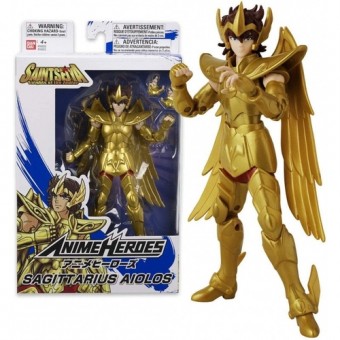 BONECO CAVALEIRO DO ZODIACO SAGITTARIUS AIOLOS - FUN BANDAI