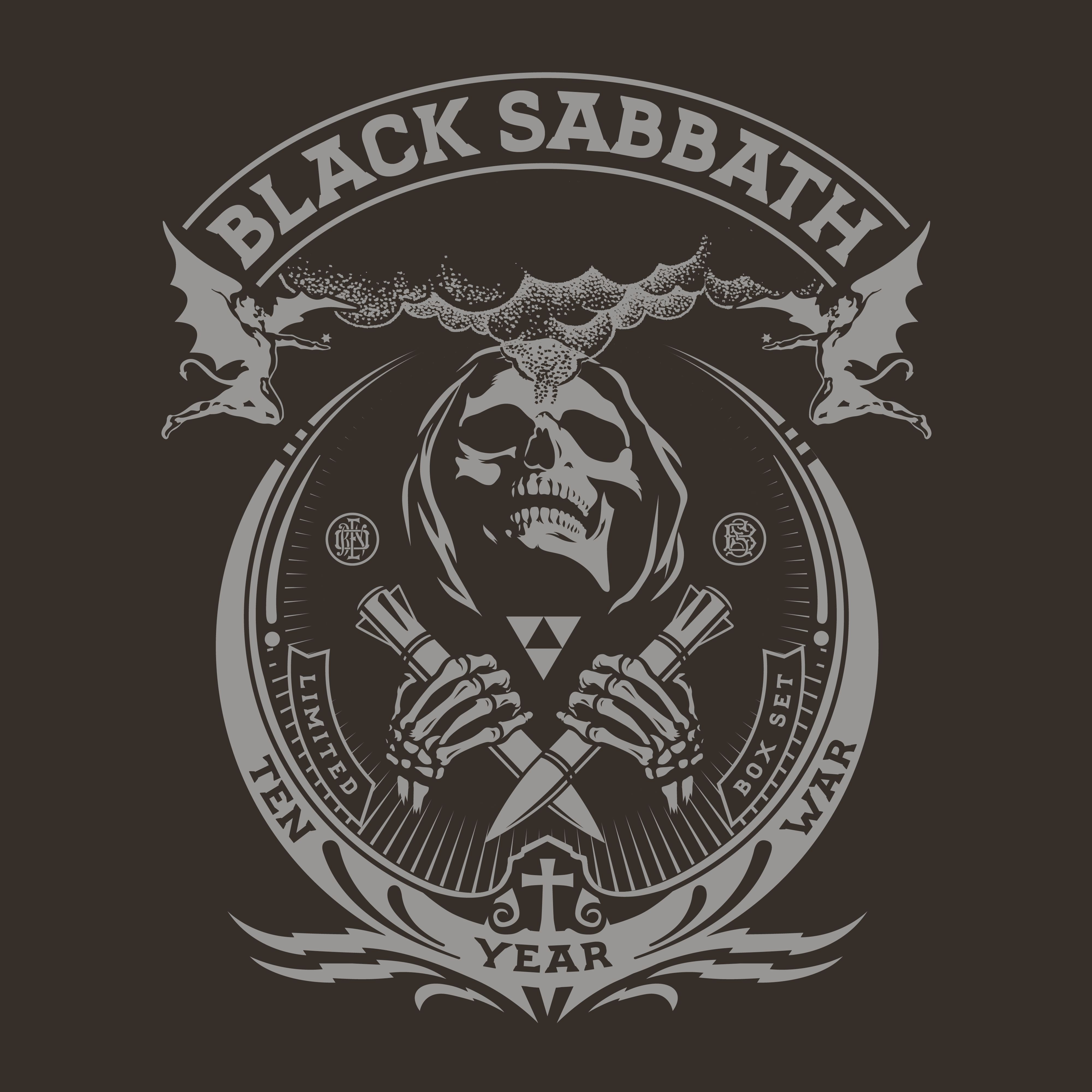 Black Sabbath 2017 - The Ten Year War (Deluxe Box Set) - Na escolha de 10 álbuns musicais, 10 filmes ou desenhos, o Pen-Drive será grátis...Aproveite!