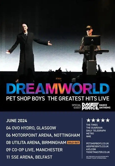 Pet Shop Boys (VIDEO) - Dreamworld Tour (Live in Isle Of Wight) (2024) - *Na Escolha de 10 álbuns musicais, o Pen-Drive será grátis...Aproveite!