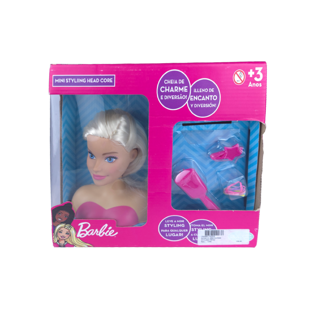 BONECA MINI BARBIE STYLING HEAD - *PUPEE
