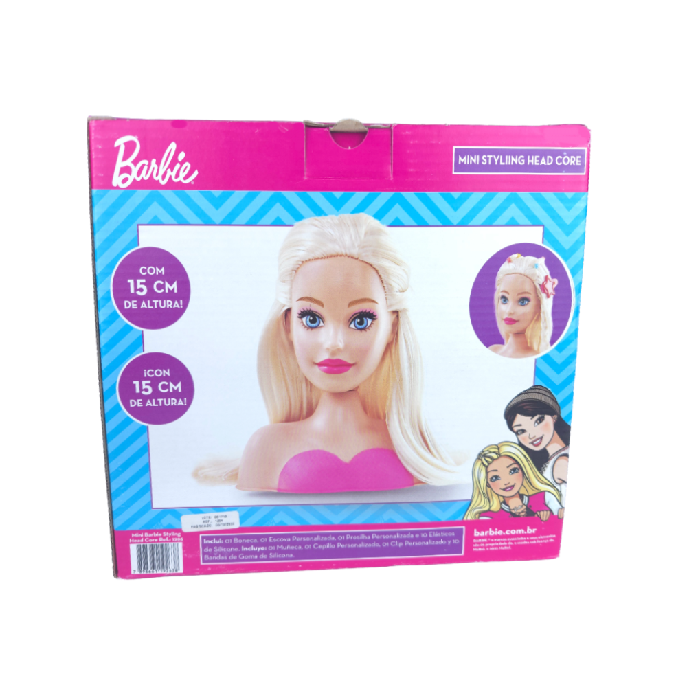 BONECA MINI BARBIE STYLING HEAD - *PUPEE