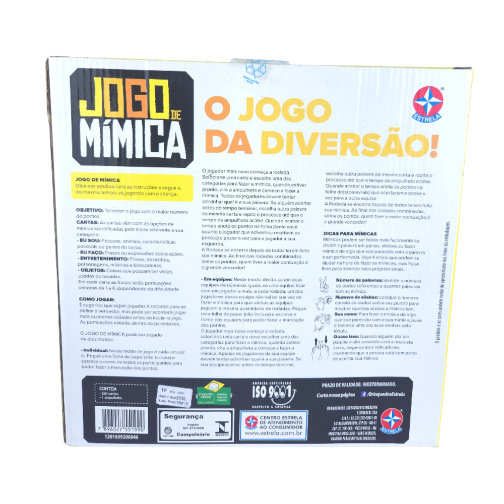 JOGO DE MÍMICA - *ESTRELA