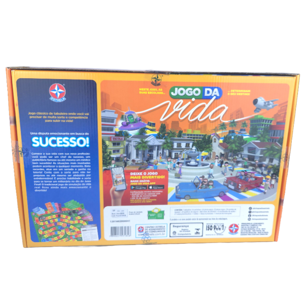 JOGO DA VIDA - DE TABULEIRO - *ESTRELA