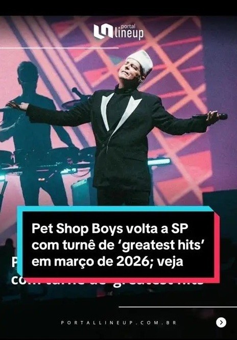 Pet Shop Boys (VIDEO) - Suhai Music Hall (3.3.2026) - *Na Escolha de 10 álbuns musicais, o Pen-Drive será grátis...Aproveite!