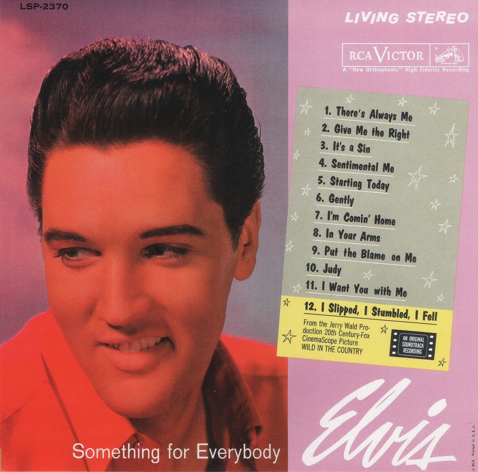 Elvis Presley 1961 - Something for Everybody - Na escolha de 15 álbuns musicais, 15 filmes ou desenhos, o Pen-Drive será grátis...Aproveite!