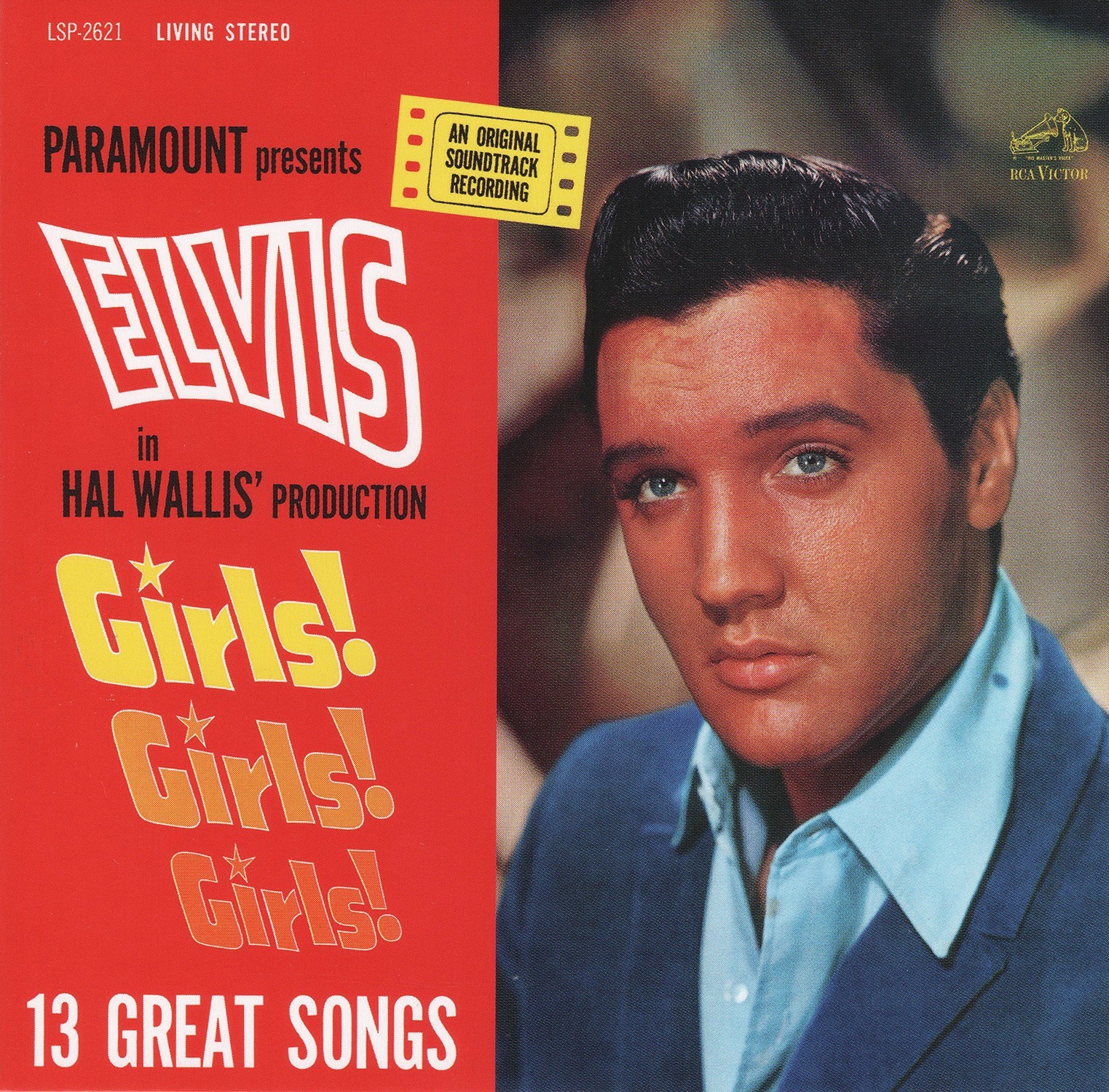 Elvis Presley 1962 -  Girls! Girls! Girls! - Na escolha de 15 álbuns musicais, 15 filmes ou desenhos, o Pen-Drive será grátis...Aproveite!