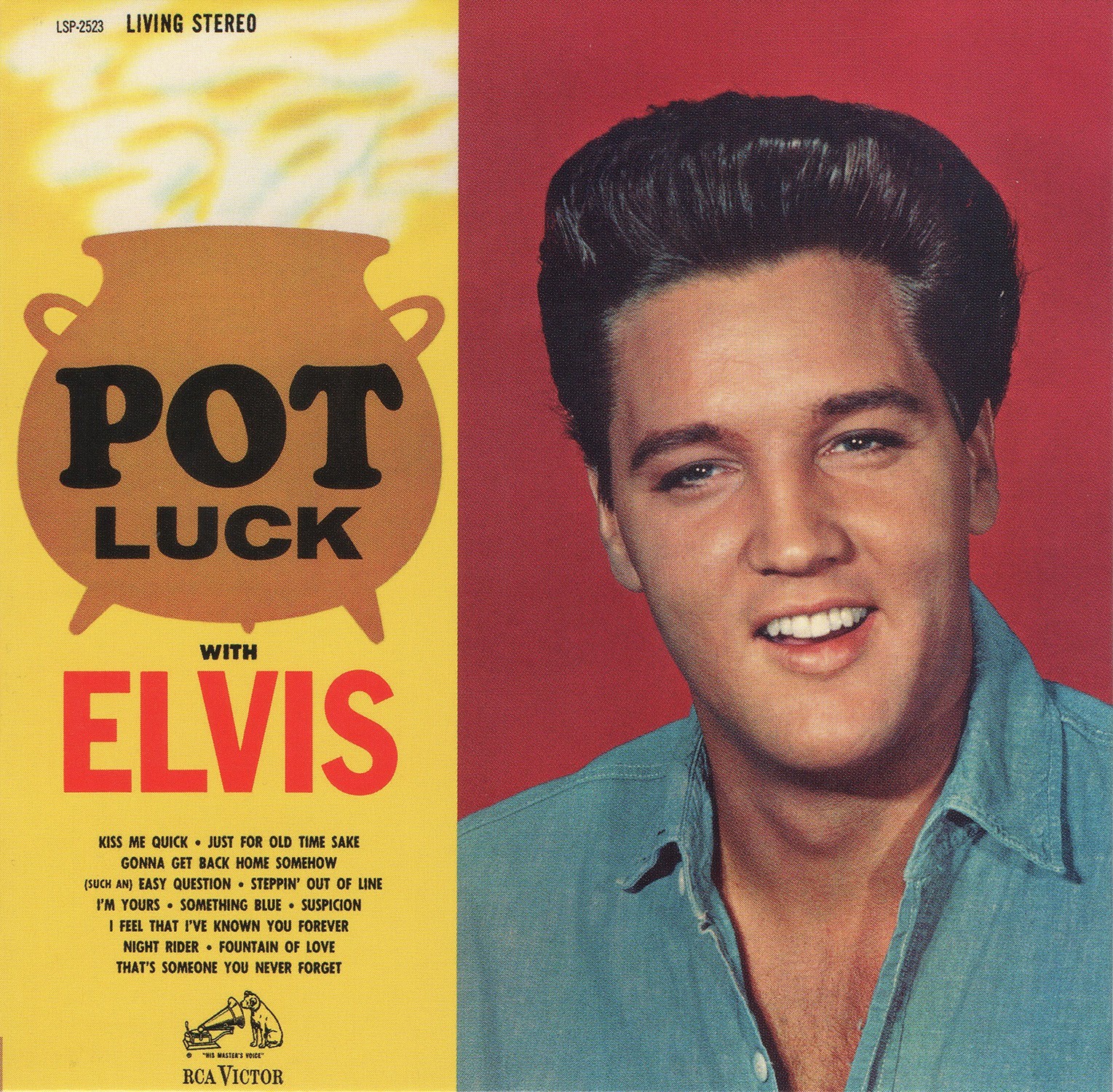 Elvis Presley 1962 -  Pot Luck - Na escolha de 15 álbuns musicais, 15 filmes ou desenhos, o Pen-Drive será grátis...Aproveite!